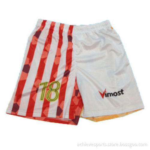 Customized design soccer shorts, made of 100% polyester fabric, personality